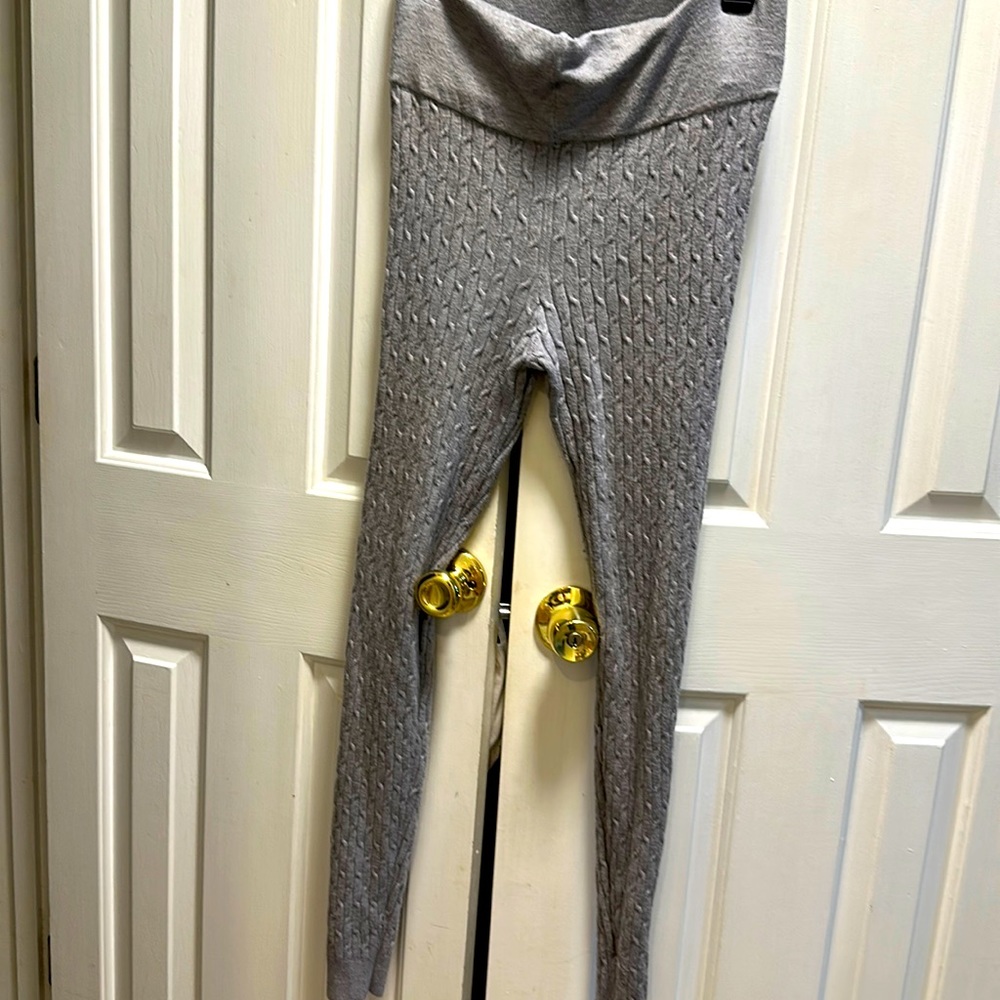 Vertical Weave Knit Tights